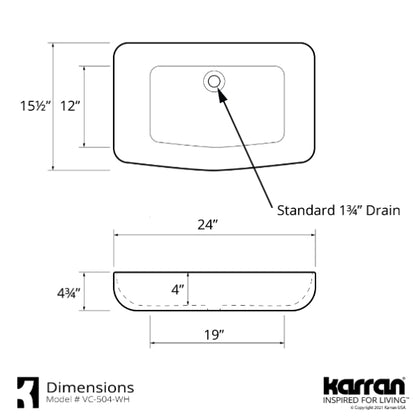 Nexus Vitreous China Vessel Bathroom Sink