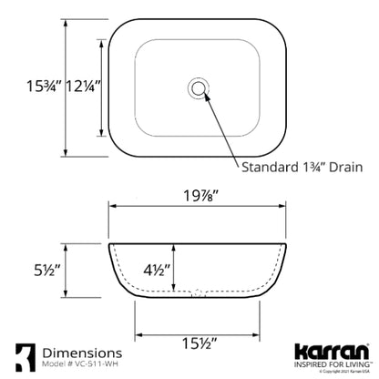 Franklin Vitreous China Vessel Bathroom Sink