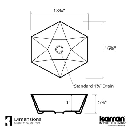 Joie Vitreous China Vessel Bathroom Sink