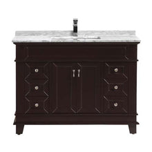 Load image into Gallery viewer, Castillo 48&quot; Freestanding Vanity With Marble Top And Ceramic Sink
