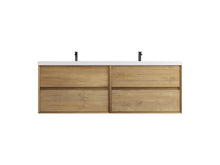 Load image into Gallery viewer, Kingdee 84&quot; Wall Mounted Vanity With Acrylic Top Double Sink

