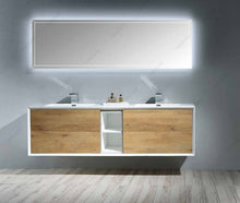 Load image into Gallery viewer, Flowy 72&quot; Wall Mounted Vanity
