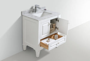 Castillo 30" Freestanding Vanity With Quartz Top And Ceramic Sink