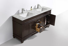 Load image into Gallery viewer, Castillo 72&quot; Freestanding Vanity With Marble Top And Double Ceramic Sinks
