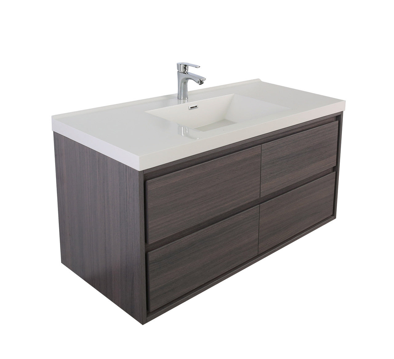 Sage 60" Wall Mounted Bathroom Vanity