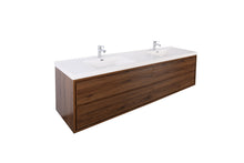 Load image into Gallery viewer, Sage 84&quot; Wall Mounted Vanity With Double Sink
