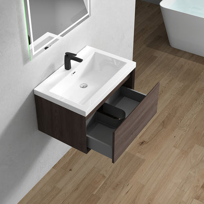 Bella 36" Wall Mounted Bathroom Vanity with Acrylic Integrated Sink Top