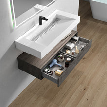 Load image into Gallery viewer, Alysa 60&quot; Wall Mounted Vanity With Acrylic Sink/Single Faucet Hole
