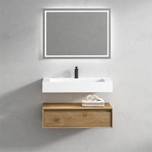 Load image into Gallery viewer, Alysa 36&quot; Wall Mounted Vanity With Acrylic Sink
