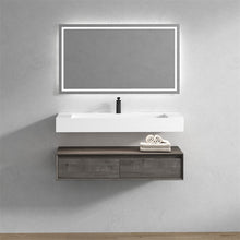 Load image into Gallery viewer, Alysa 48&quot; Wall Mounted Vanity With Acrylic Sink
