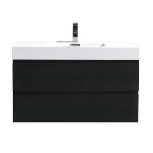 Fortune 42" Wall Mounted Vanity With Single Reinforced Acrylic Sink