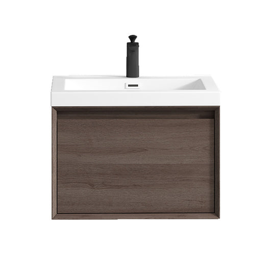 Bella 24" Wall Mounted Bathroom Vanity with Reinforced Acrylic Integrated Sink Top