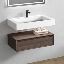 Load image into Gallery viewer, Alysa 36&quot; Wall Mounted Vanity With Acrylic Sink
