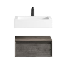 Load image into Gallery viewer, Alysa 24&quot; Wall Mounted Vanity With Acrylic Sink
