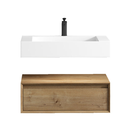 Alysa 30" Wall Mounted Bathroom Vanity with Reinforced Acrylic Integrated Sink Top