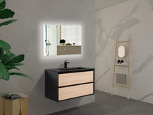 Load image into Gallery viewer, Hope 30&quot; Wall Mounted Vanity With Black Sink
