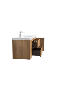 Angel 48"  Wall Mounted Vanity With A Integrated Sink