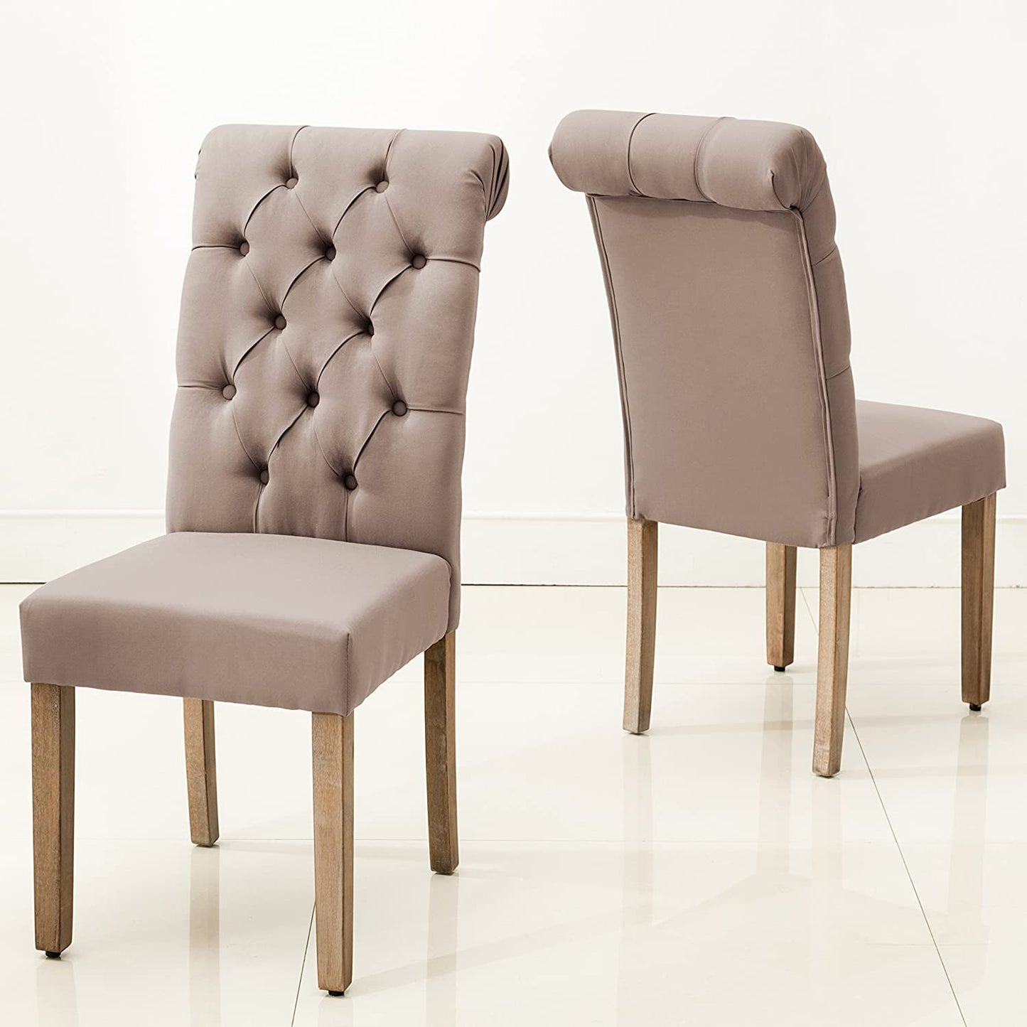 D-006 Tufted Dining Chair Set 2 Per Box