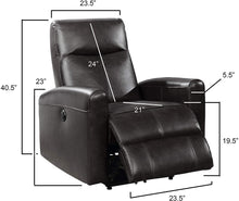 Load image into Gallery viewer, Eli Power Reclining Chair With USB Charging Port
