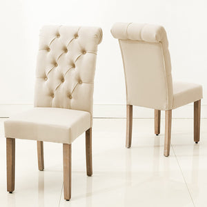 D-006 Tufted Dining Chair Set 2 Per Box