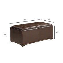Load image into Gallery viewer, SB-008 Large Storage Ottoman 2 Small Ottomans Included
