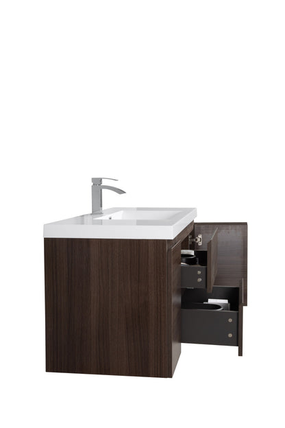 Angel 48"  Wall Mounted Bathroom Vanity with A Integrated Sink