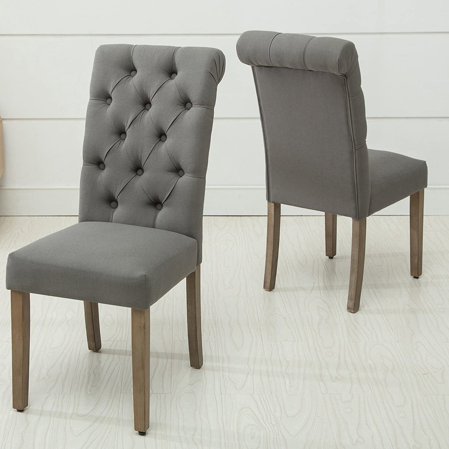 D-006 Tufted Dining Chair Set 2 Per Box