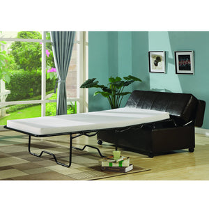Fold Out Ottoman Sleeper Bed with Mattress