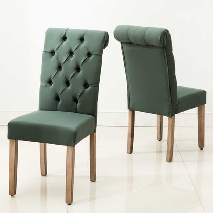 D-006 Tufted Dining Chair Set 2 Per Box