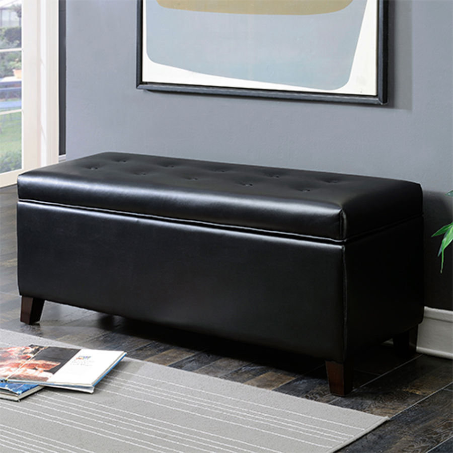 SB-008 Large Storage Ottoman 2 Small Ottomans Included