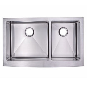 Ronny 33" Stainless Steel Apron Double Kitchen Sink