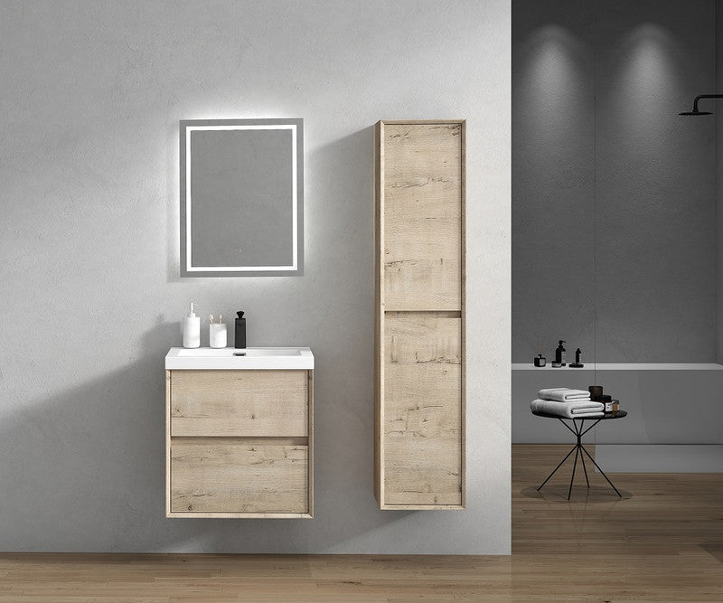 Kingdee 24" Wall Mounted Bathroom Vanity with Acrylic Top