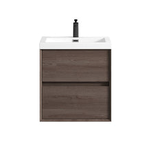 Load image into Gallery viewer, Kingdee 24&quot; Wall Mounted Vanity With Acrylic Top
