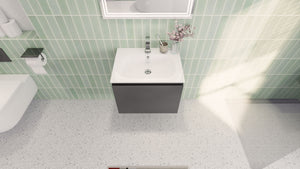 Aipo 24" Wall Mounted Vanity With Reinforced Acrylic Sink