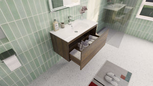 Aipo 36" Wall Mounted Vanity With Reinforced Acrylic Sink
