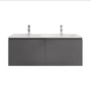 Aipo 48" Wall Mounted Vanity With Reinforced Acrylic Sinks