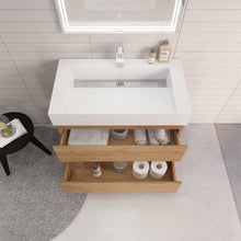 Load image into Gallery viewer, Monterey 36&quot; Wall Mounted Vanity With Reinforced Acrylic Sink

