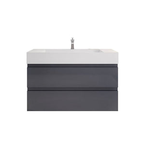 Monterey 42" Wall Mounted Vanity With Reinforced Acrylic Sink