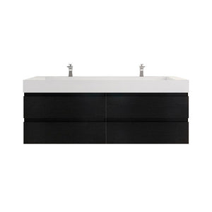 Monterey 72" Wall Mounted Vanity With Reinforced Acrylic Sink