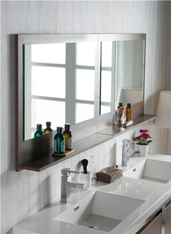 Lake 72" Wall Mounted Bathroom Vanity with Reinforced Acrylic Sink
