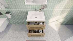 Eloise 24" Wall Mounted Vanity With Reinforced Acrylic Sink