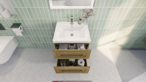 Eloise 24" Wall Mounted Vanity With Reinforced Acrylic Sink