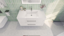 Load image into Gallery viewer, Eloise 42&quot; Wall Mounted Vanity With Reinforced Acrylic Sink
