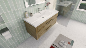 Eloise 48" Wall Mounted Vanity With Reinforced Acrylic Sink