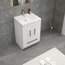 Load image into Gallery viewer, Elsa 24&quot; Freestanding Vanity With Reinforced Acrylic Sink

