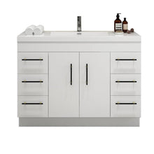 Load image into Gallery viewer, Elsa 48&quot; Freestanding Vanity With Reinforced Acrylic Sink
