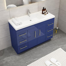 Load image into Gallery viewer, Elsa 48&quot; Freestanding Vanity With Reinforced Acrylic Sink
