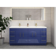 Load image into Gallery viewer, Elsa 72&quot; Freestanding Vanity With Reinforced Acrylic Sink
