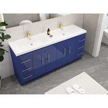 Load image into Gallery viewer, Elsa 72&quot; Freestanding Vanity With Reinforced Acrylic Sink
