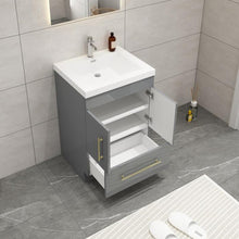 Load image into Gallery viewer, Elsa 24&quot; Freestanding Vanity With Reinforced Acrylic Sink

